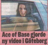 More of Jenny on the video shoot! (newspaper scan)